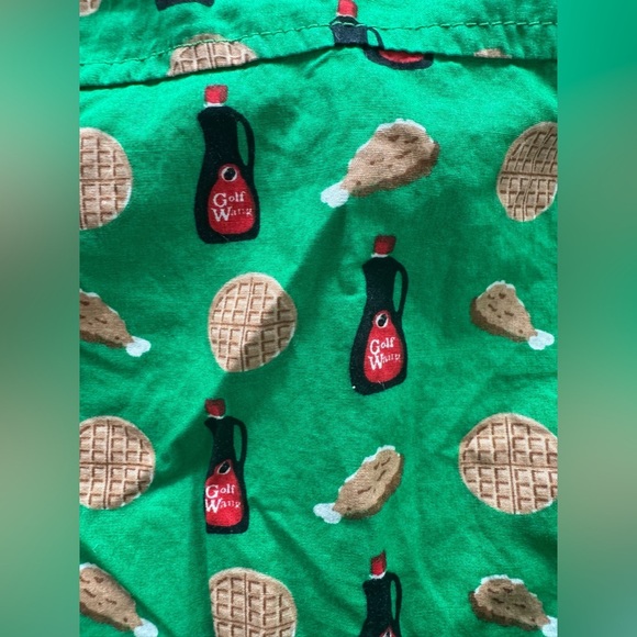 Golf Wang Tyler The Creator chicken waffles  Print Button Up Shirt Rare XL - Picture 5 of 5